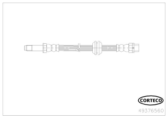 CORTECO Bremžu šļūtene 49376560