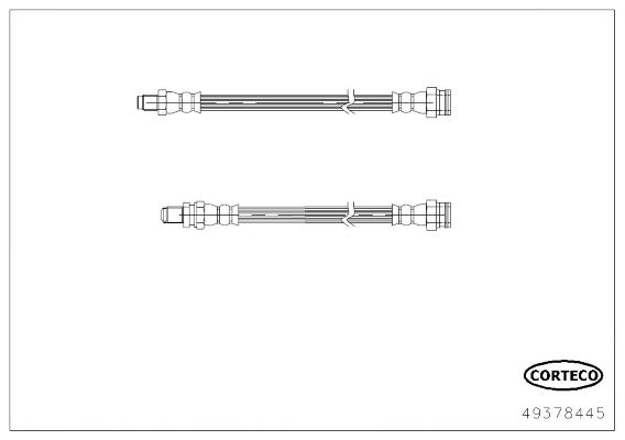 CORTECO Тормозной шланг 49378445
