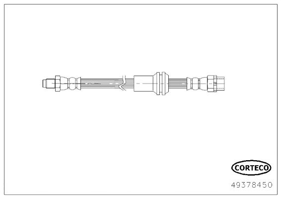 CORTECO Тормозной шланг 49378450