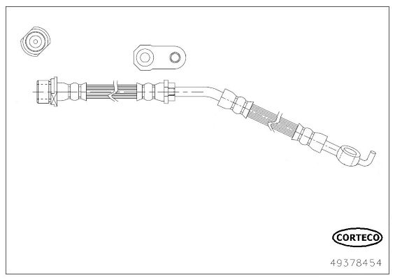 CORTECO Bremžu šļūtene 49378454