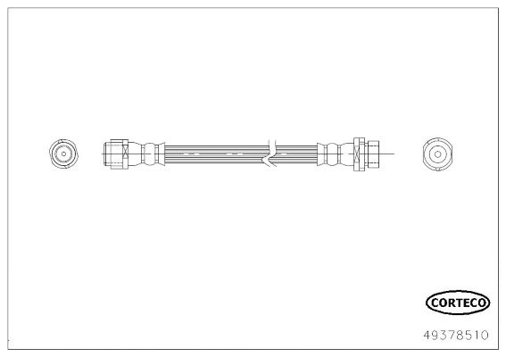 CORTECO Bremžu šļūtene 49378510