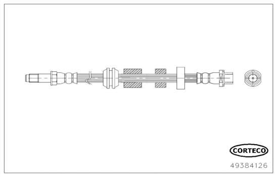 CORTECO Тормозной шланг 49384126