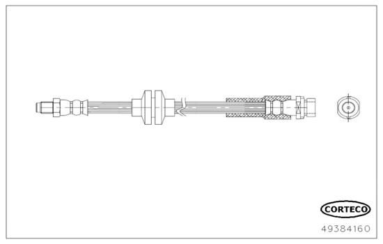CORTECO Тормозной шланг 49384160