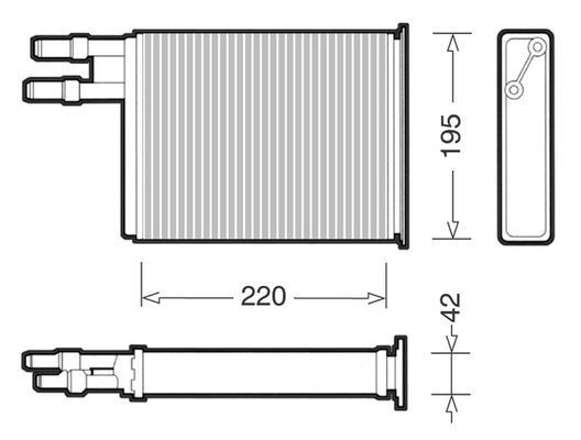CTR Теплообменник, отопление салона 1228017