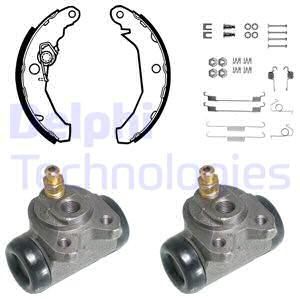 DELPHI Комплект тормозных колодок 733