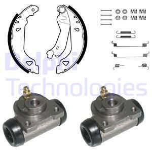 DELPHI Комплект тормозных колодок 760