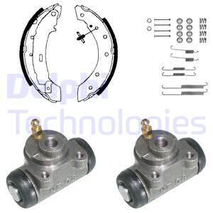 DELPHI Комплект тормозных колодок 874