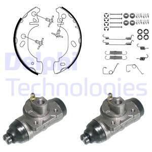 DELPHI Комплект тормозных колодок 957