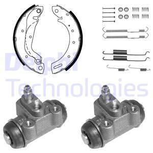 DELPHI Комплект тормозных колодок 976