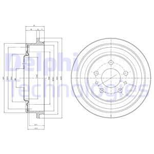 DELPHI Тормозной барабан BF425