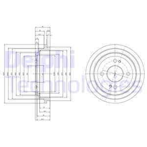 DELPHI Тормозной барабан BF516