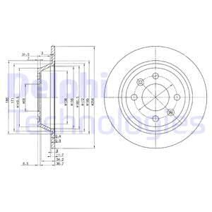 DELPHI Bremžu diski BG2420C