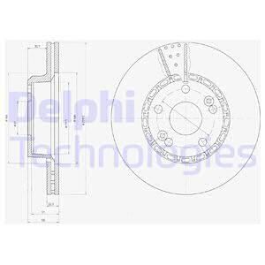 DELPHI Тормозной диск BG2449