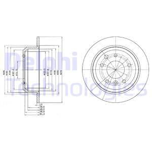 DELPHI Тормозной диск BG2515