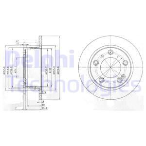 DELPHI Тормозной диск BG2528