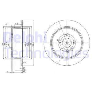 DELPHI Тормозной диск BG2594