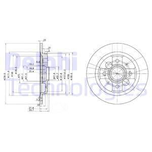 DELPHI Тормозной диск BG2667