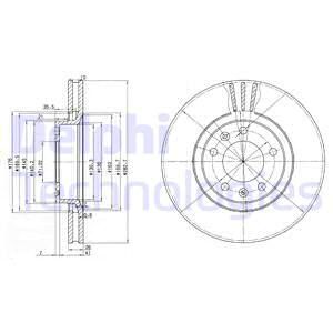 DELPHI Тормозной диск BG2688