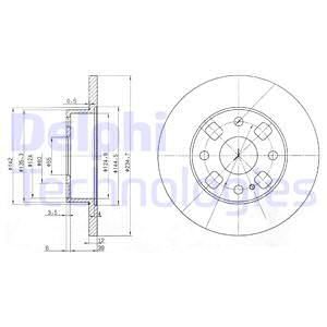 DELPHI Тормозной диск BG2778