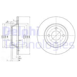 DELPHI Тормозной диск BG2783