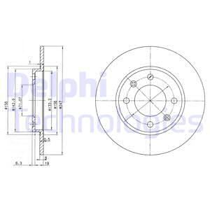 DELPHI Тормозной диск BG2800C