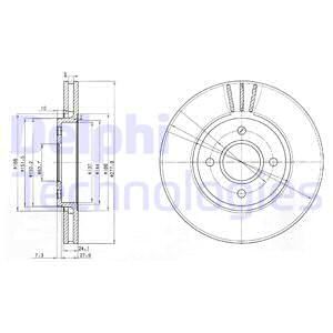 DELPHI Тормозной диск BG2813