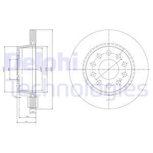 DELPHI Тормозной диск BG3031