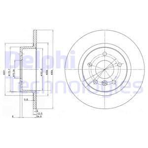 DELPHI Тормозной диск BG3227