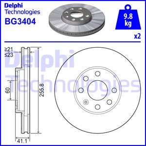 DELPHI Bremžu diski BG3404