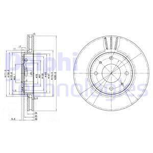 DELPHI Bremžu diski BG3501