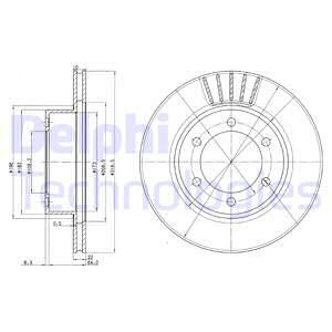 DELPHI Тормозной диск BG3535