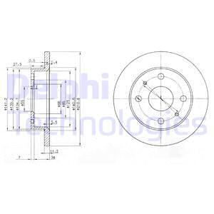 DELPHI Тормозной диск BG3561