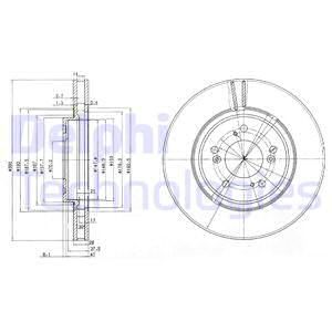 DELPHI Тормозной диск BG3678