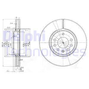 DELPHI Тормозной диск BG3772