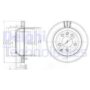 DELPHI Тормозной диск BG3775