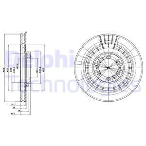 DELPHI Bremžu diski BG3847