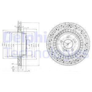 DELPHI Тормозной диск BG3917