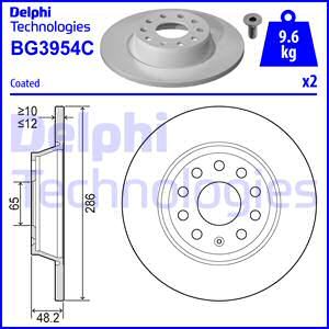 DELPHI Bremžu diski BG3954C