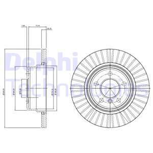 DELPHI Тормозной диск BG3999