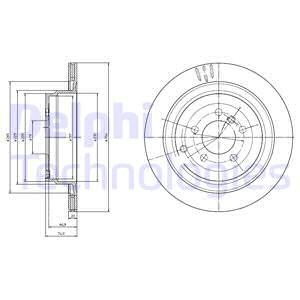 DELPHI Bremžu diski BG4021