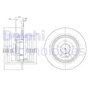 DELPHI Тормозной диск BG4063