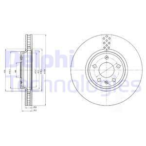 DELPHI Bremžu diski BG4080