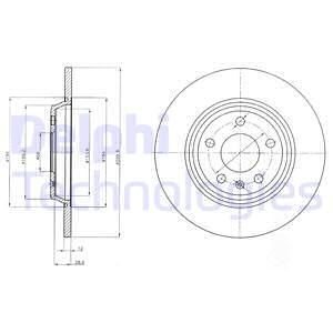 DELPHI Тормозной диск BG4081