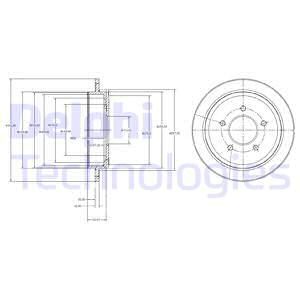 DELPHI Bremžu diski BG4121