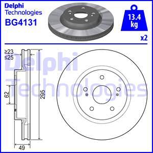 DELPHI Bremžu diski BG4131