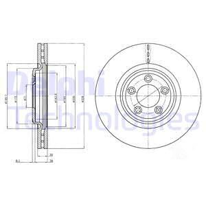 DELPHI Тормозной диск BG4203