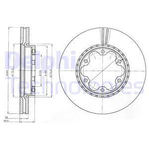 DELPHI Тормозной диск BG4210