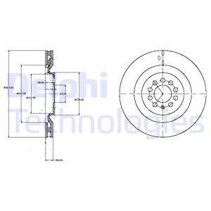 DELPHI Bremžu diski BG4219