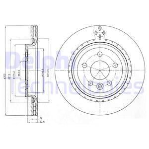 DELPHI Тормозной диск BG4240