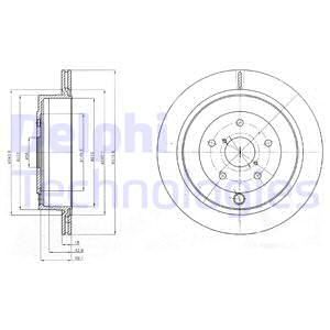 DELPHI Тормозной диск BG4267